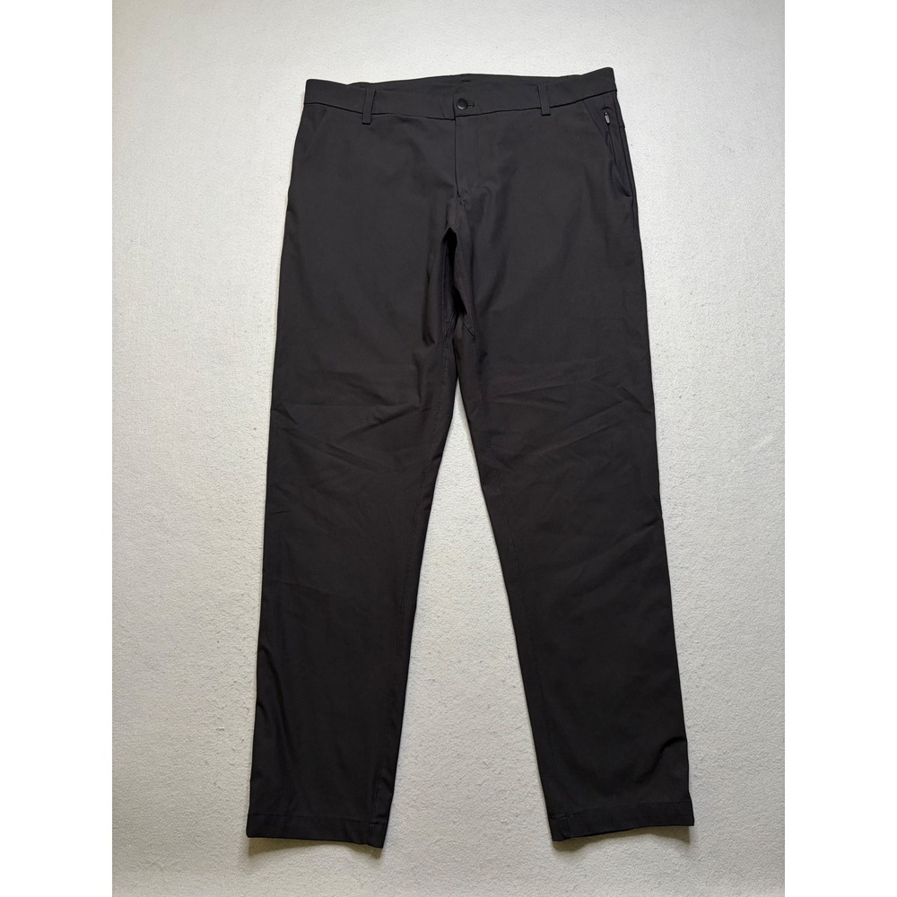 Lululemon Commission Pant Classic Men 36 Black Warpstreme Performance Chino